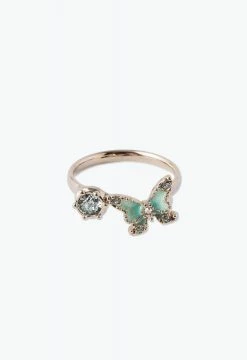 Vendome ACCESSORIES Butterfly Ring Green