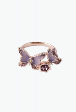 Vendome Butterfly Ring Purple ACCESSORIES