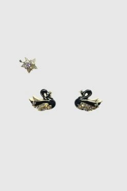 Vendome Swan Earrings And Ear Cuff Set ACCESSORIES