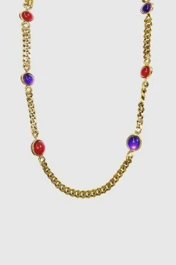 Erickson Beamon Stone Gem Necklace