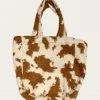 Anna Sui Faux Cowhide Tote Bag Caramel Fall / Winter '21