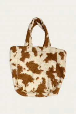 Anna Sui Faux Cowhide Tote Bag Caramel Fall / Winter '21