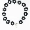 Anna Sui Daisy Chain Anklet Black Resort '22