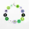 Anna Sui Resort '22 Daisy Chain Anklet Green