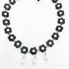 Anna Sui Daisy Chain Choker Necklace Black Resort '22