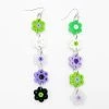 Anna Sui Resort '22 Daisy Chain Earrings Green Apple