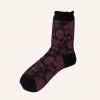 Anna Sui Tropical Havana Socks Black Spring '22
