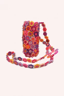 Anna Sui Daisy Chains Bottle Holder Raspberry Multi