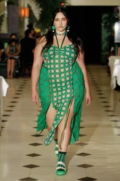 Anna Sui Spring '22 Bird Of Paradise Halter Dress