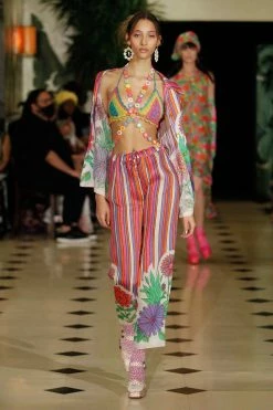 Anna Sui Spring '22 Ombre Hand Crochet Bikini Set By Konry K