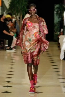 Anna Sui Spring '22 Tropical Paradise Sarong Dress