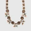 Erickson Beamon ACCESSORIES SS18 Lucy In The Sky Short Chain Flower Necklace - Pink Multi