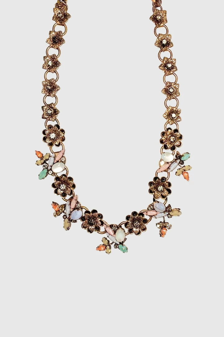 Erickson Beamon ACCESSORIES SS18 Lucy In The Sky Short Chain Flower Necklace - Pink Multi 3 Erickson Beamon ACCESSORIES SS18 Lucy In The Sky Short Chain Flower Necklace - Pink Multi