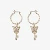 Vendome Butterfly Key Earing Gold