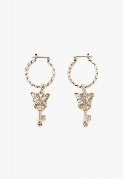 Vendome Butterfly Key Earing Gold