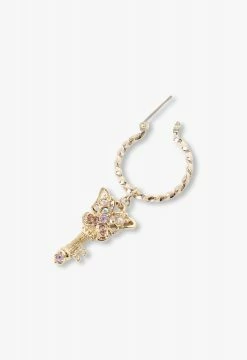 Vendome Butterfly Key Earing Gold
