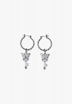 Vendome Butterfly Key Earing Silver
