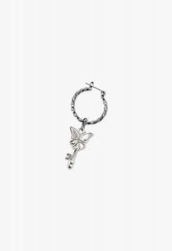 Vendome Butterfly Key Earing Silver