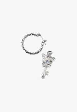 Vendome Butterfly Key Earing Silver