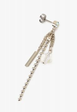 Vendome Rose Lock Chain Earing Gold ACCESSORIES