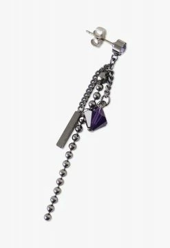 Vendome Rose Lock Chain Earing Silver