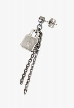 Vendome Rose Lock Chain Earing Silver