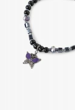 Vendome Butterfly Stone Bracelet Purple