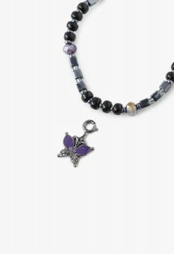 Vendome Butterfly Stone Bracelet Purple
