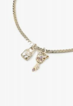 Vendome ACCESSORIES Butterfly Key Necklace Gold