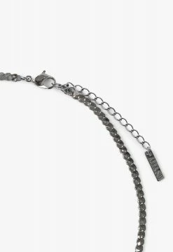 Vendome ACCESSORIES Butterfly Key Necklace Gun Metal