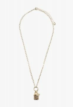 Vendome Butterfly Lock Chain Necklace Gold ACCESSORIES