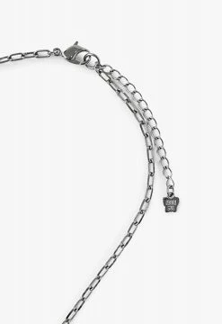 Vendome Butterfly Lock Chain Necklace Silver ACCESSORIES