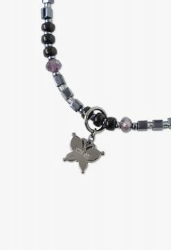 Vendome Butterfly Stone Necklace Purple