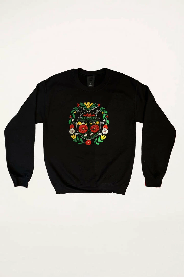Anna Sui Resort '22 Beetle Sweatshirt <br> Red 3 Anna Sui Resort '22 Beetle Sweatshirt Red