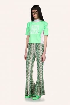 Anna Sui Spring '22 Neon Spandex Surf Top