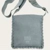 Anna Sui Lauren Crossbody Blue Suede ACCESSORIES