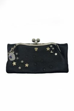 Kuipo Paw Print And Star Long Clasp Wallet