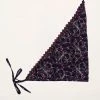 Anna Sui Tumbling Pines Butterfly Quilted Headscarf Lilac Fall / Winter '21