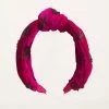 Anna Sui Fall / Winter '21 Wonderwall Velvet Headband Fuchsia