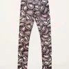 Anna Sui Swirling Leaves Leggings Black Fall / Winter '21
