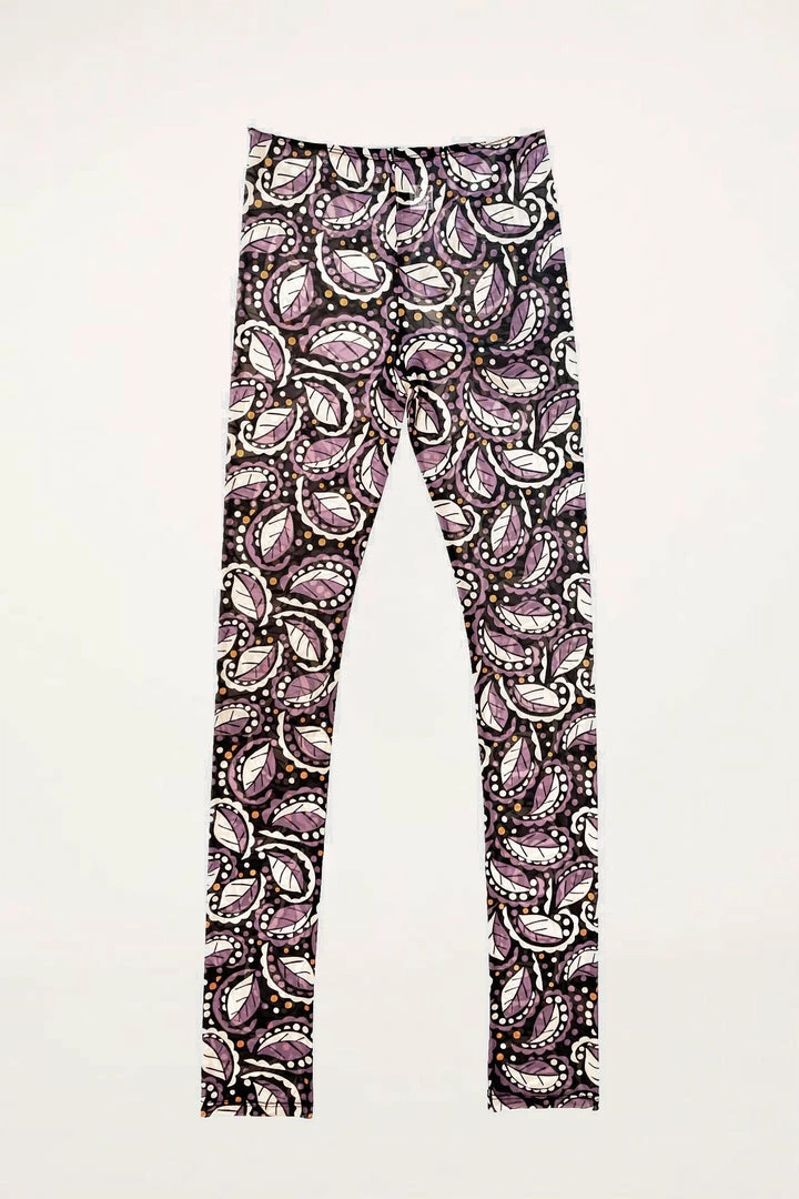 Anna Sui Swirling Leaves Leggings <br> Black Fall / Winter '21 3 Anna Sui Swirling Leaves Leggings Black Fall / Winter '21