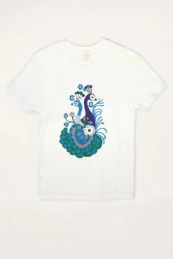 Anna Sui Fall / Winter '21 Peacock Short Sleeve T-shirt