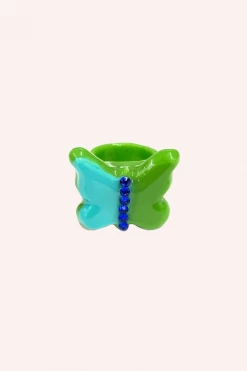 Baillie Celene ACCESSORIES Manni Butterfly Ring Green