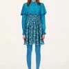 Anna Sui Fall / Winter '21 Tumbling Pines & Swirling Leaves Dress