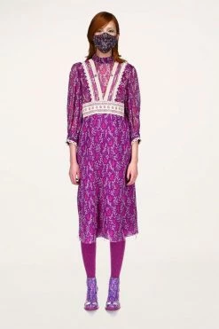 Anna Sui Ditsy Blooms & Lace Dress Fall / Winter '21