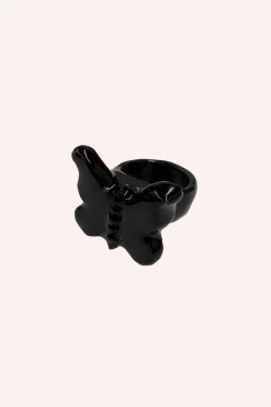 Baillie Celene Doris Butterfly Ring Black Summer '22