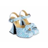 Anna Sui X John Fluevog Ring Around The Rosie Munster Heel Turquoise