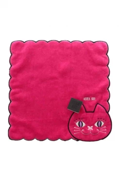 Blooming Cat Embroidery Washcloth