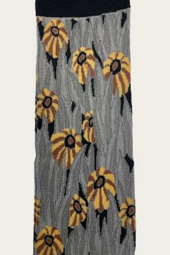 Anna Sui Penny Lane Knee-high Sock Black Fall / Winter '21