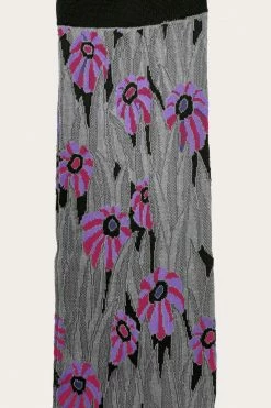 Anna Sui Fall / Winter '21 Penny Lane Knee-high Sock Purple